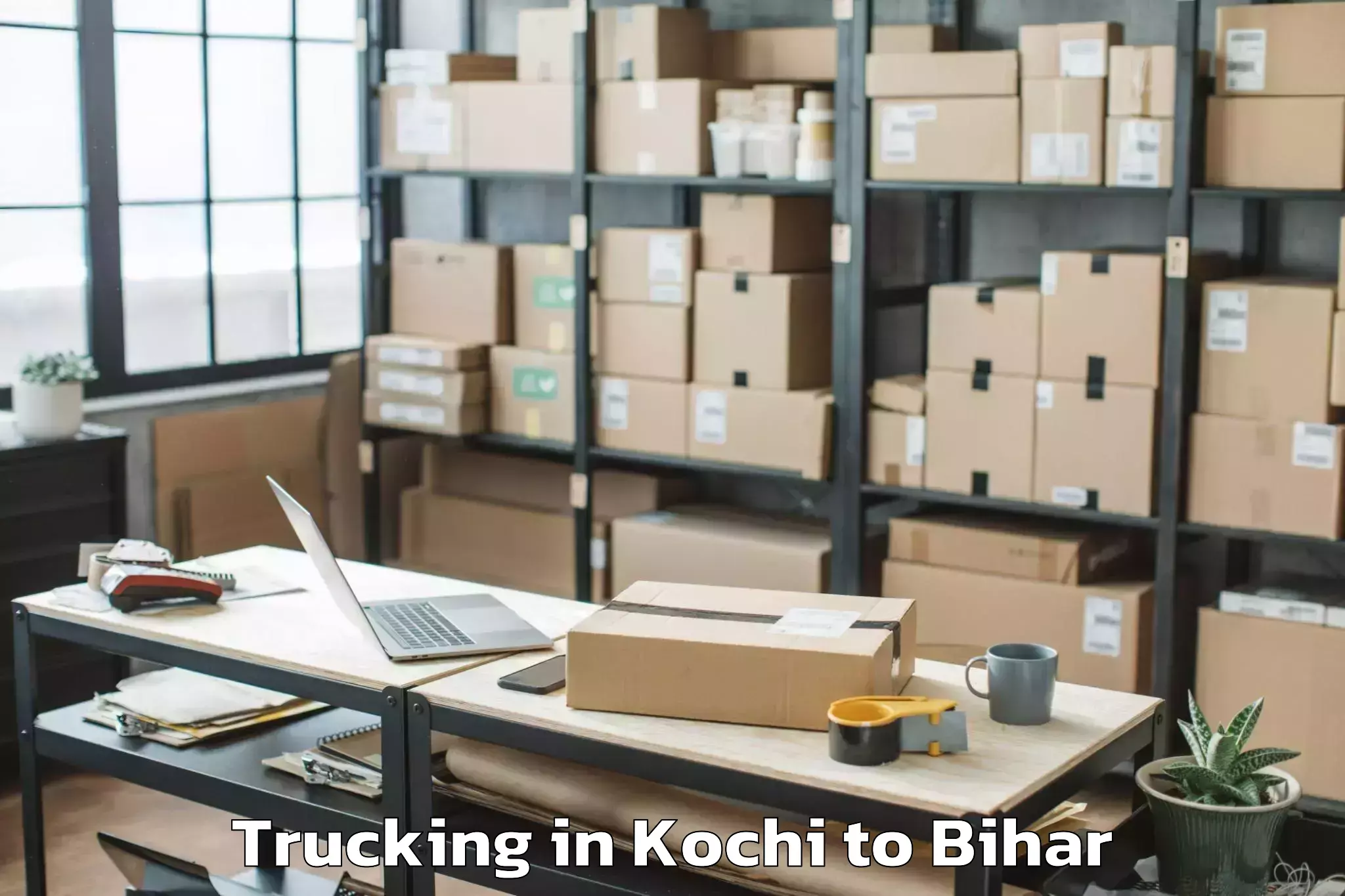 Affordable Kochi to Babubarhi Trucking